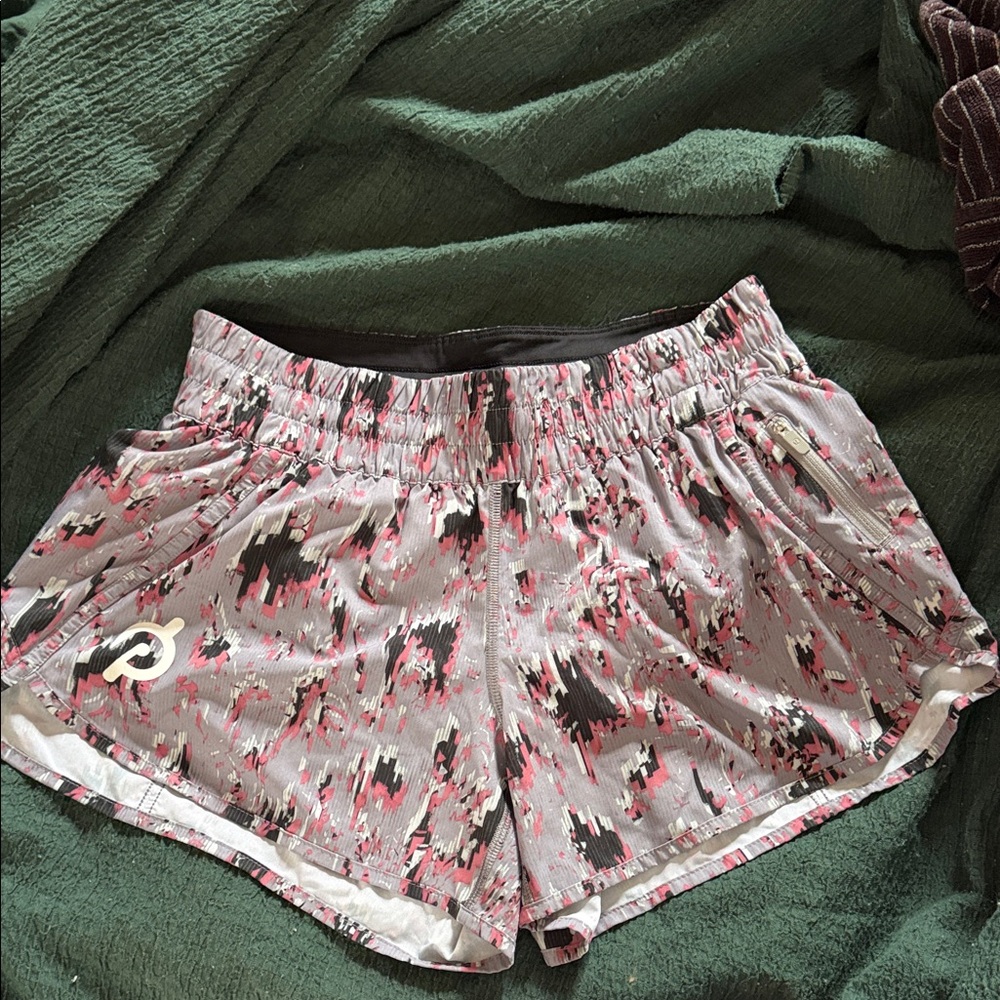 lululemon athletica Pink and Gray Athletic Shorts